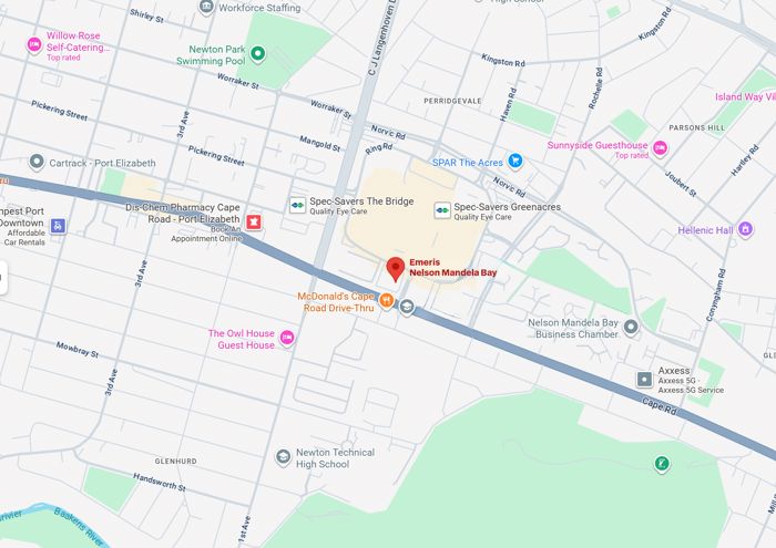 Map to Emeris campus