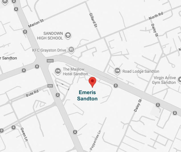 Map to Emeris campus