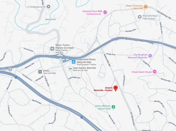 Map to Emeris campus