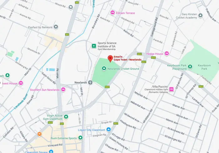 Map to Emeris campus